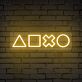 Spielkonsolen Steuerungssymbole LED-Neonschild Gamingzimmer Wohnzimmer