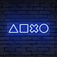 Spielkonsolen Steuerungssymbole LED-Neonschild Gamingzimmer Wohnzimmer