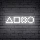 Spielkonsolen Steuerungssymbole LED-Neonschild Gamingzimmer Wohnzimmer