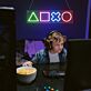 Spielkonsolen Steuerungssymbole LED-Neonschild Gamingzimmer Wohnzimmer
