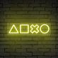 Spielkonsolen Steuerungssymbole LED-Neonschild Gamingzimmer Wohnzimmer