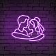 Brautpaar Umarmung LED-Neonschild für Hochzeit Fotohintergrund