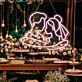 Brautpaar Umarmung LED-Neonschild für Hochzeit Fotohintergrund
