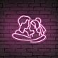 Brautpaar Umarmung LED-Neonschild für Hochzeit Fotohintergrund