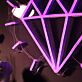 Diamant Symbol LED-Neonschild für Wohnzimmer Schaufenster