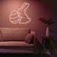 Osterhase mit Osterei LED-Neonschild Wohnzimmer Osterdekoration