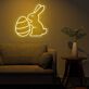 Osterhase mit Osterei LED-Neonschild Wohnzimmer Osterdekoration