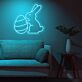 Osterhase mit Osterei LED-Neonschild Wohnzimmer Osterdekoration