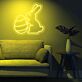 Brighten Up Your Easter Celebrations and Kids' Rooms with the Easter Eggs Bunny Cute Neon Sign.