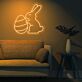 Osterhase mit Osterei LED-Neonschild Wohnzimmer Osterdekoration