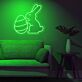 Osterhase mit Osterei LED-Neonschild Wohnzimmer Osterdekoration