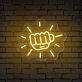 Brighten Up Your Gym, Office, and Game Nights with the Fist Sparkle Gym Neon Sign.