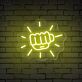 Brighten Up Your Gym, Office, and Game Nights with the Fist Sparkle Gym Neon Sign.