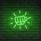 Faust LED-Neonschild für Bar und Gaming