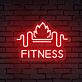 FITNESS LED-Neonschild für Fitnessstudio und Home Gym