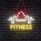 FITNESS LED-Neonschild für Fitnessstudio und Home Gym