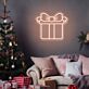 Enhance your celebrations and spaces: Gift Box Neon Sign for Weddings, Birthdays, and Home Decor.
