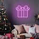 Enhance your celebrations and spaces: Gift Box Neon Sign for Weddings, Birthdays, and Home Decor.