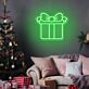 Enhance your celebrations and spaces: Gift Box Neon Sign for Weddings, Birthdays, and Home Decor.