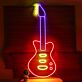E-Gitarre LED-Neonschild für Schlafzimmer Musikraum