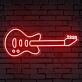 E-Gitarre LED-Neonschild für Schlafzimmer Musikraum