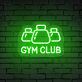 Brighten Your Gym, Club, or Home Workout Space with the Gym Club Words Kettlebells Gym Neon Sign.