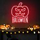 Halloween Kürbis LED Neonschild für Party, Bar und Schaufenster