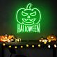 Halloween Kürbis LED Neonschild für Party, Bar und Schaufenster