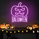 Halloween Kürbis LED Neonschild für Party, Bar und Schaufenster