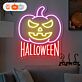 Halloween Kürbis LED Neonschild für Party, Bar und Schaufenster