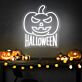 Halloween Kürbis LED Neonschild für Party, Bar und Schaufenster