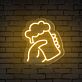 Brighten Up Your Bar, Store, or Man Cave with the Handheld Beer Glass Neon Bar Sign.