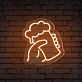 Brighten Up Your Bar, Store, or Man Cave with the Handheld Beer Glass Neon Bar Sign.