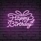 Happy Birthday LED-Neonschild für Geburtstagsparty