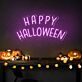 HAPPY HALLOWEEN LED-Neonschild für Party und Zuhause