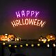 HAPPY HALLOWEEN LED-Neonschild für Party und Zuhause