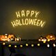 HAPPY HALLOWEEN LED-Neonschild für Party und Zuhause