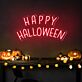 HAPPY HALLOWEEN LED-Neonschild für Party und Zuhause
