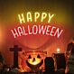 HAPPY HALLOWEEN LED-Neonschild für Party und Zuhause