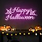 Happy Halloween LED-Neonschild für Party Wohnzimmer