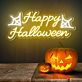 Happy Halloween LED-Neonschild für Party Wohnzimmer