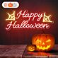 Happy Halloween LED-Neonschild für Party Wohnzimmer