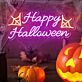 Happy Halloween LED-Neonschild für Party Wohnzimmer