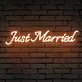 Brighten Up Your Wedding and Home Decor with the "Just Married" Words Neon Sign.