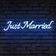 Brighten Up Your Wedding and Home Decor with the "Just Married" Words Neon Sign.