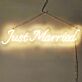 Brighten Up Your Wedding and Home Decor with the "Just Married" Words Neon Sign.