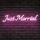 Brighten Up Your Wedding and Home Decor with the "Just Married" Words Neon Sign.