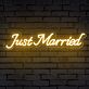 Brighten Up Your Wedding and Home Decor with the "Just Married" Words Neon Sign.