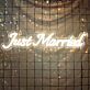Just Married LED-Neonschild für Hochzeit Feier