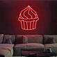 Brighten Your Space: Multicolor Cupcake Magic Led Neon Sign Perfect for Home Decor, Celebration Ambiance, and Eye-Catching Storefronts